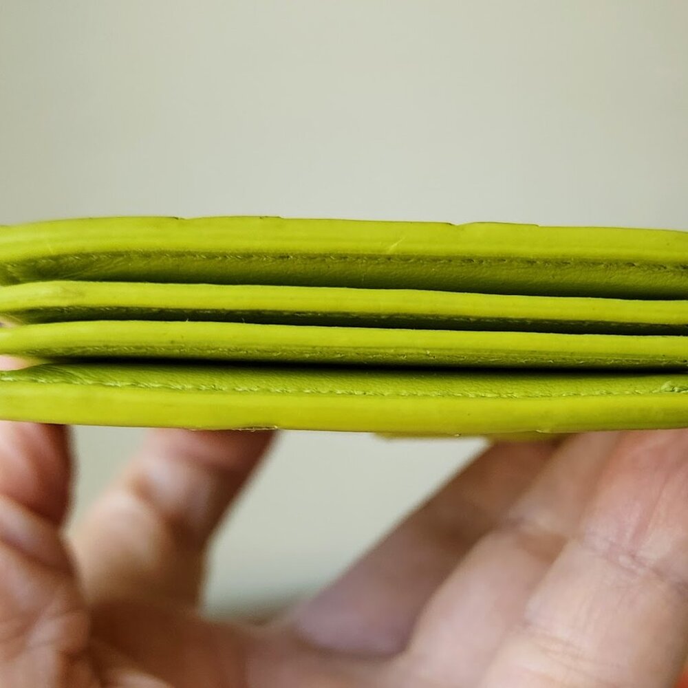 Bottega Veneta Kiwi Intrecciato Concertina Card Holder - Picture 4 of 9